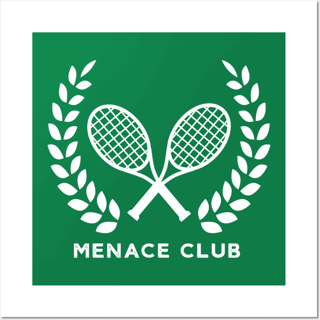 Funny Tennis Club Vintage Style Wall Art by Mix Master Repeat